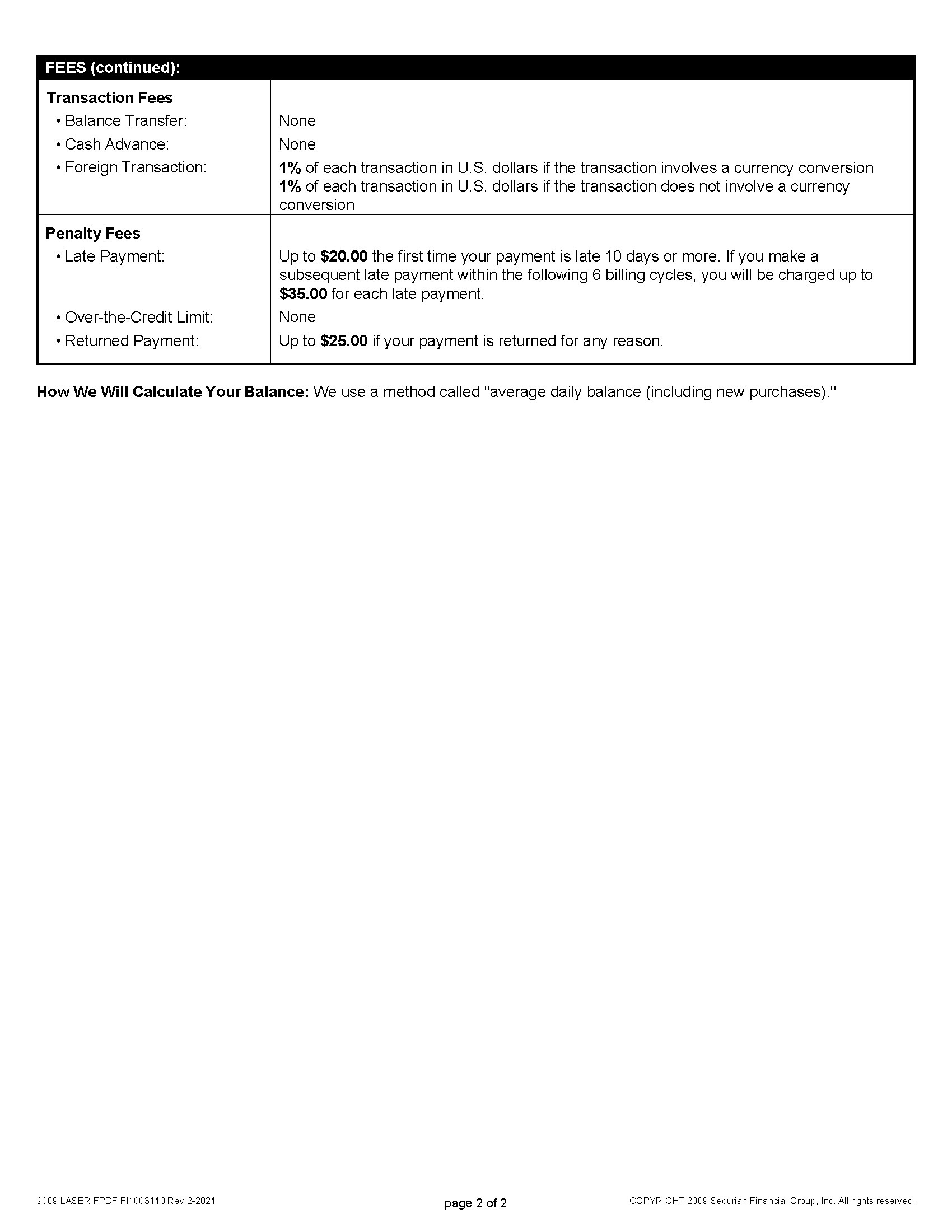 VISA TRADITIONAL CREDIT CARDS visual data 7